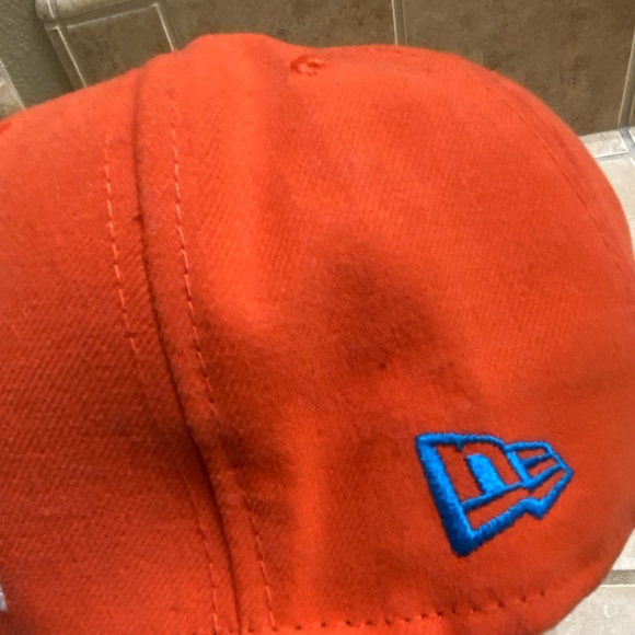 New Era Orange Miami MARLINS Florida Strap Back Baseball Hat MINTY MLB 9Fifty - Picture 8 of 10